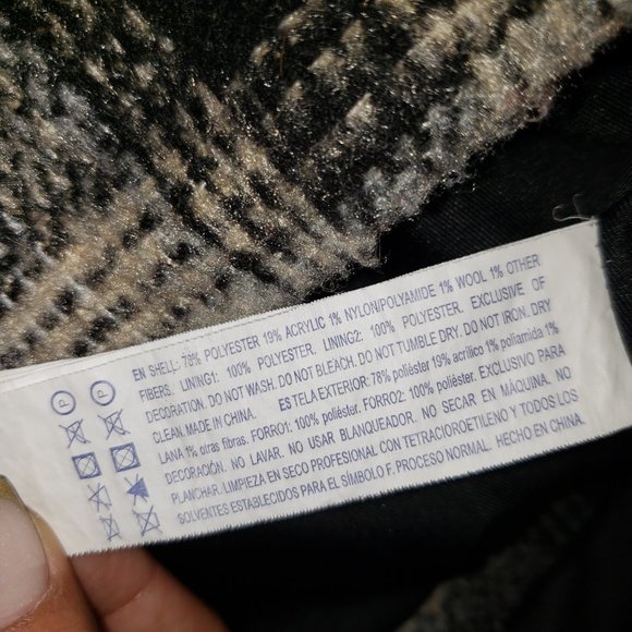 Forever 21 Women's Ivory Black Pullover Hoodie Jacket Over Sized Size Small - Picture 8 of 8